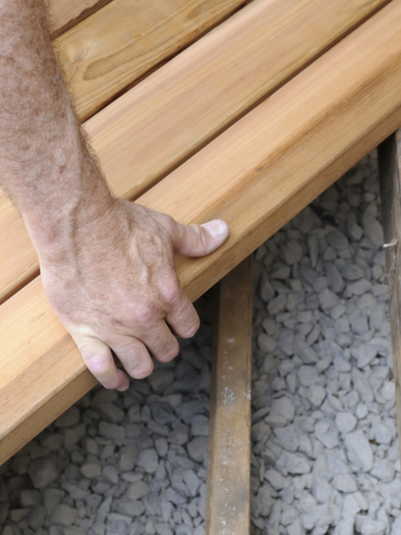 Terrasse en bois à Orange